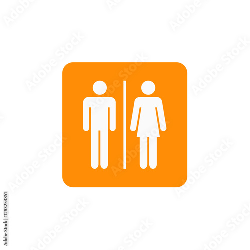 wc sign colored icon