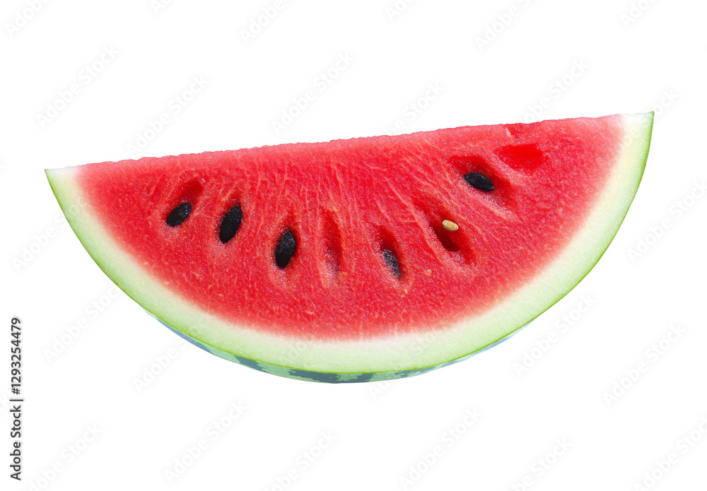 High-Quality PNG watermelon slice isolated on white background High-Quality PNG watermelon slice isolated on white background