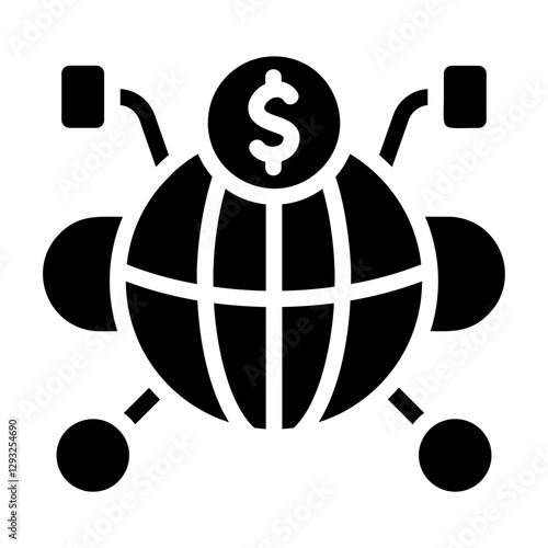 Global Connection Solid Icon