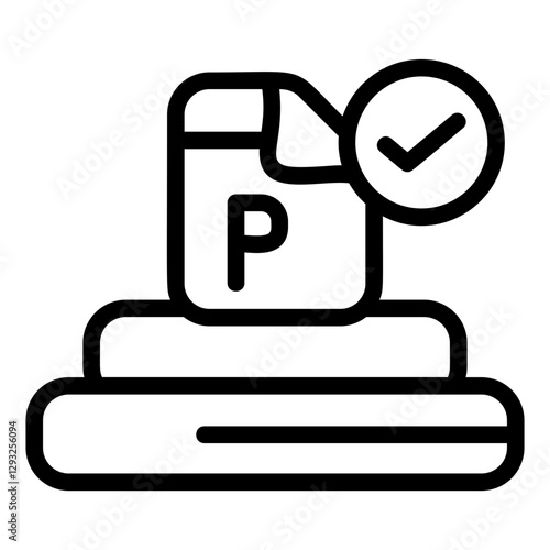 Plan Document Line Icon