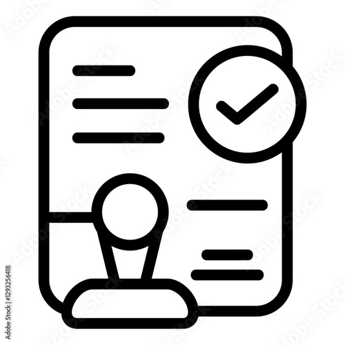 Approved Contract Line Icon photo