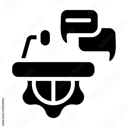 Tech Speech Solid Icon
