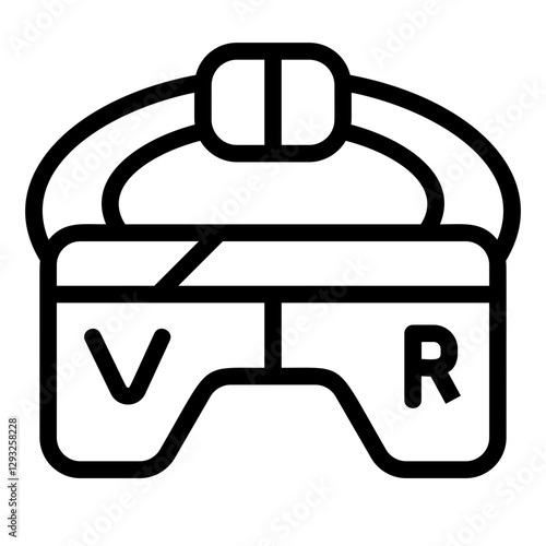 VR Line Icon