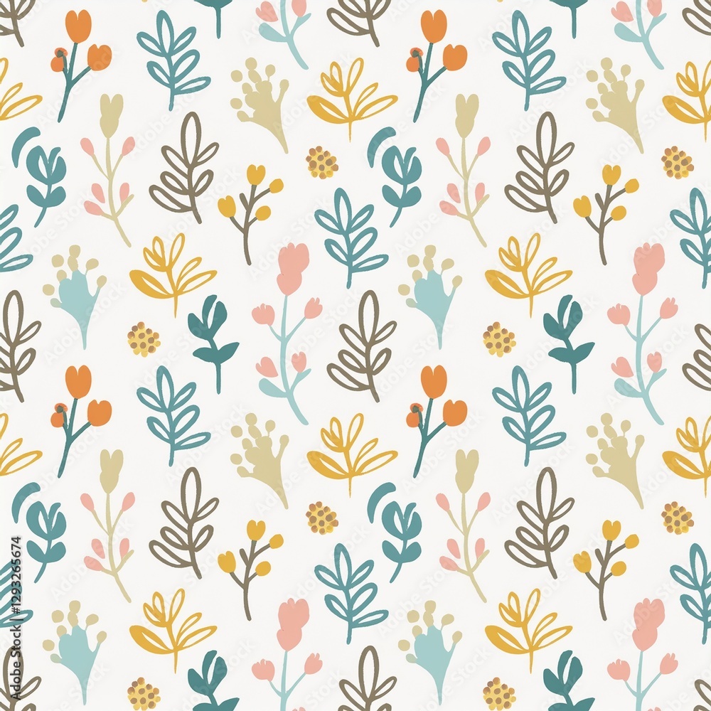 Spring floral wallpaper pattern Spring floral wallpaper pattern