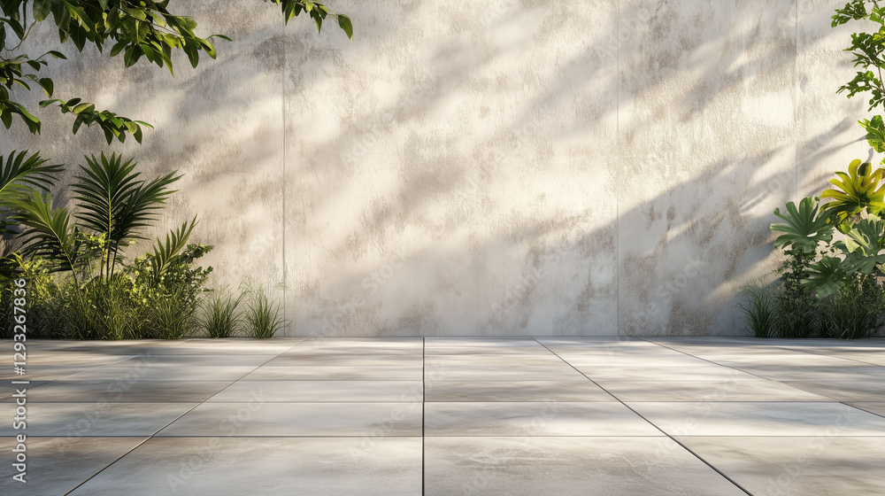 Fototapeta premium a modern space with a prominent slatted wood wall and a minimalist aesthetic