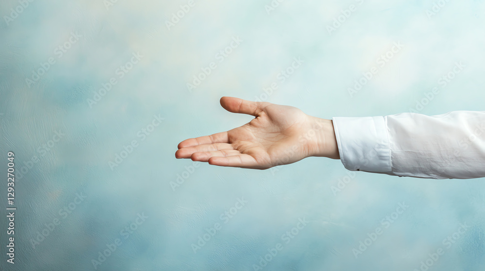 Outstretched hand offering assistance. Outstretched hand offering assistance.