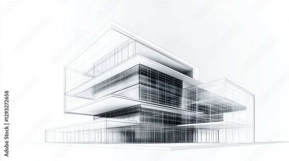 Architectural Modern Building Design Concept Architectural Modern Building Design Concept