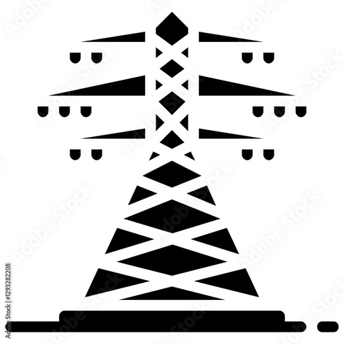 power pylon vector glyph icon