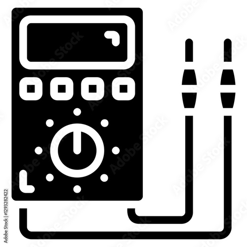 multimeter vector glyph icon