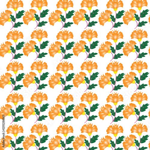 seamless pattern with flowers