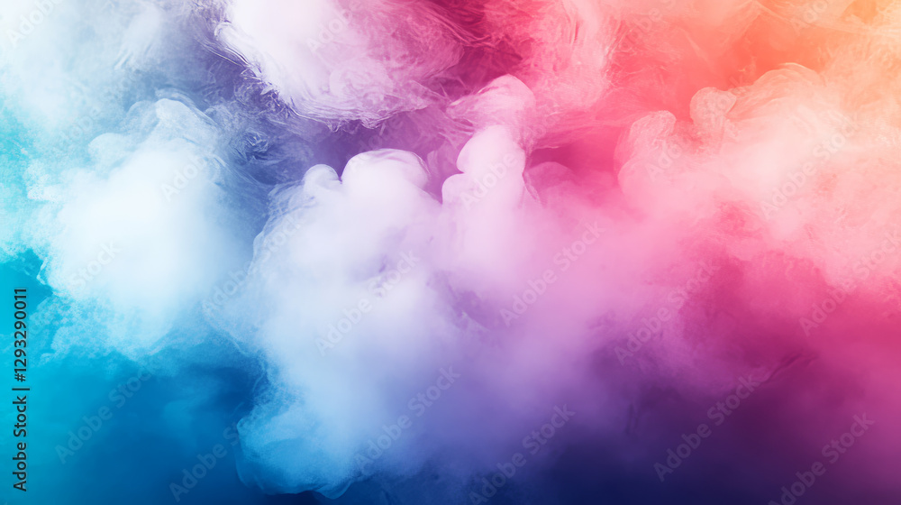 Abstract template color flyer with transparent smoke Abstract template color flyer with transparent smoke