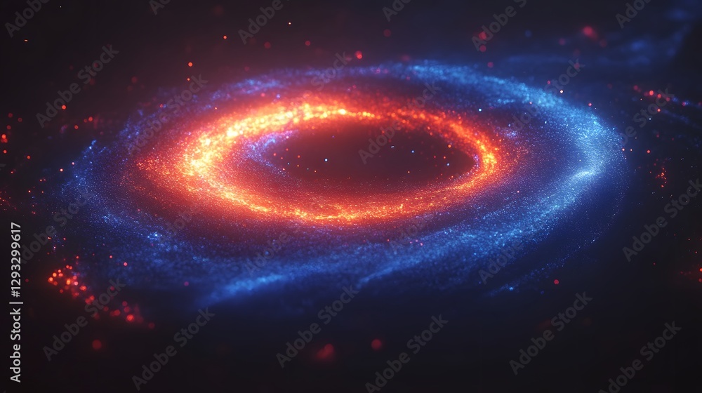Obraz premium Cosmic Ring of Fire and Ice