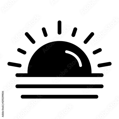 Sunrise Solid Icon