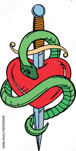cuore trafitto dalla spada