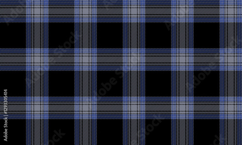 Seamless plaid, gray, black, blue, for both skirts and pants, gives a modern and classic feel at the same time. Suitable for designs that require uniqueness and variety.