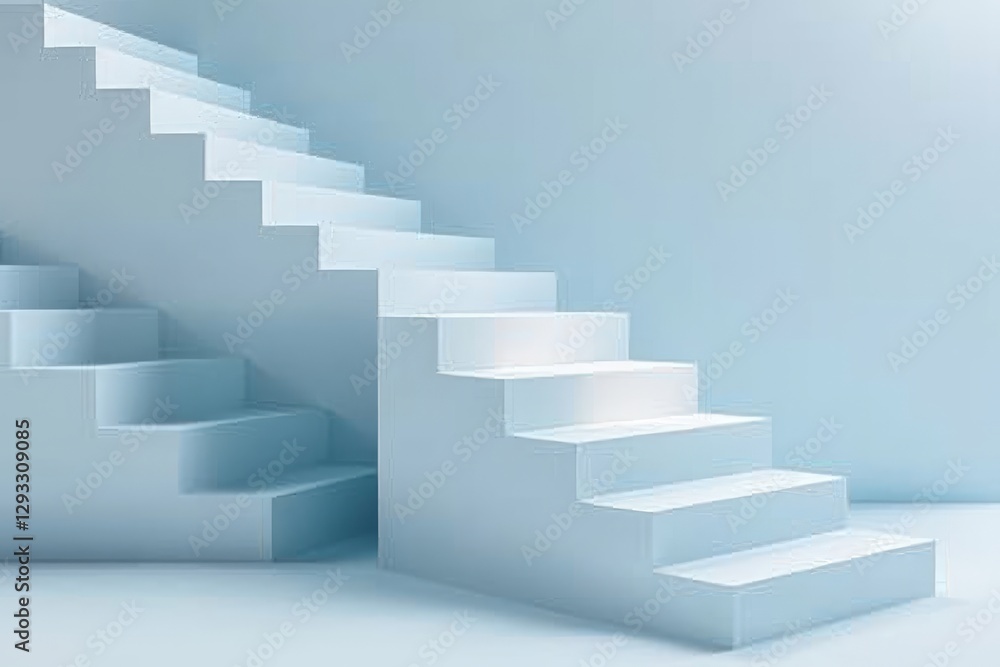 Bright Empty Room with a Staircase: Minimalist and Spacious Design Bright Empty Room with a Staircase: Minimalist and Spacious Design