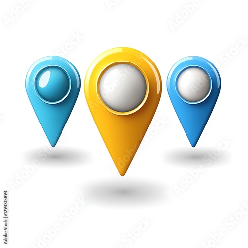 Free Download Colorful map pins location guide - GFXLoad