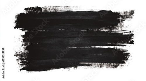Abstract Black Paint Strokes - A Modern Graphic Design Element