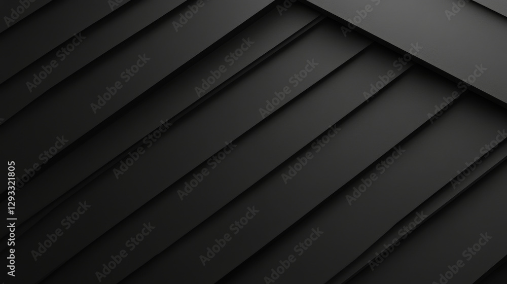 Obraz premium Shadow strips, realistic lines overlay effect isolated on transparent background. Gradient borders with soft edges. Black paper shades, dividers graphic design elements, 3d vector illustration, set
