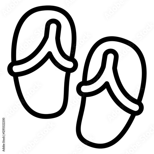 Sandals Line Icon