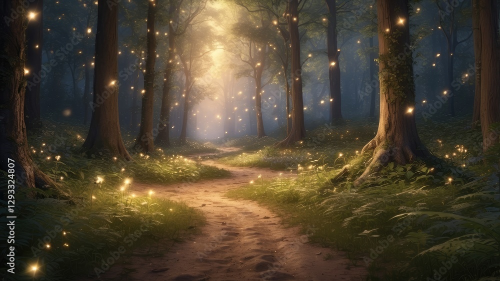 1. **A Forest Clearing Illuminated by Enchanting Fireflies, Their Bioluminescent Glow Casting an Otherworldly Ambiance** 1. **A Forest Clearing Illuminated by Enchanting Fireflies, Their Bioluminescent Glow Casting an Otherworldly Ambiance**