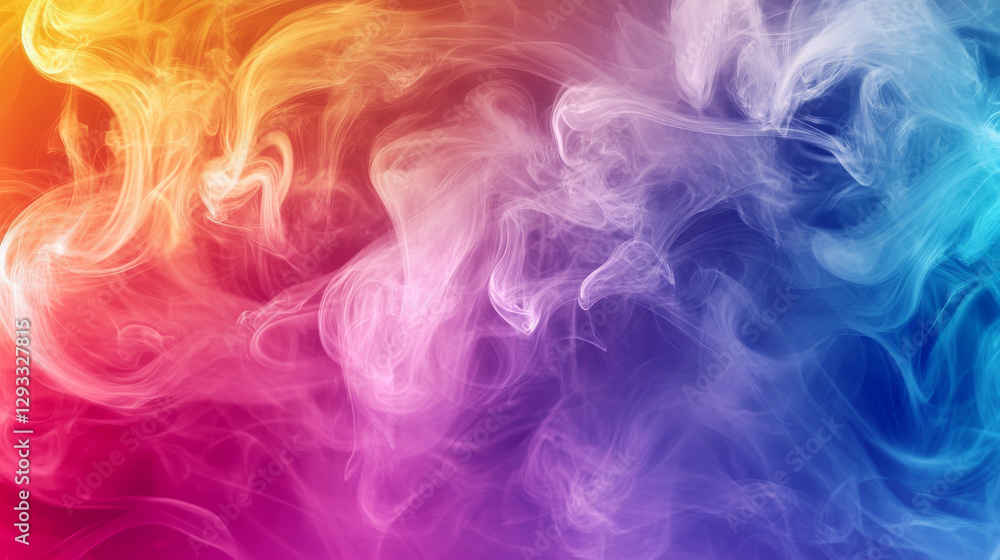 Abstract template color flyer with transparent smoke Abstract template color flyer with transparent smoke