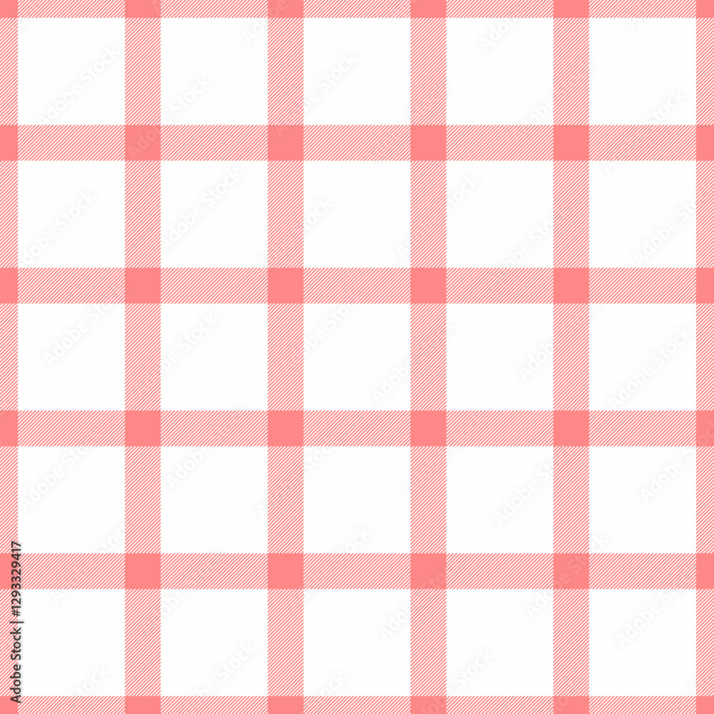 Workshop seamless texture vector, purity textile background fabric. Stripe tartan pattern check plaid in red and white colors. Workshop seamless texture vector, purity textile background fabric. Stripe tartan pattern check plaid in red and white colors.