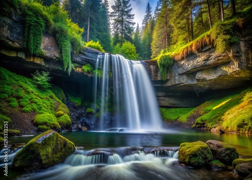 Silver Falls, Washington: Slow Motion Water Cascade, Urban Exploration