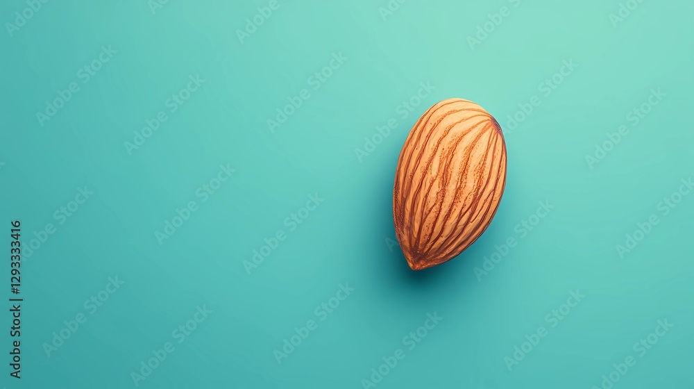 Almonds scattered on a rustic wooden surface, creating a natural and organic composition for food packaging, healthy lifestyle, and nutrition themes, book illustration style Almonds scattered on a rustic wooden surface, creating a natural and organic composition for food packaging, healthy lifestyle, and nutrition themes, book illustration style