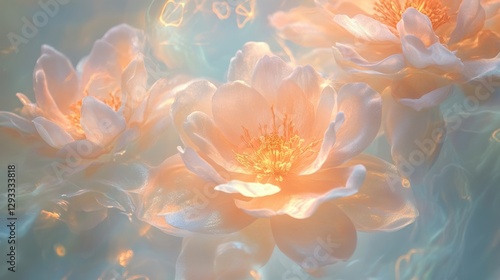 Glowing Lotus: Spiritual Bloom 
