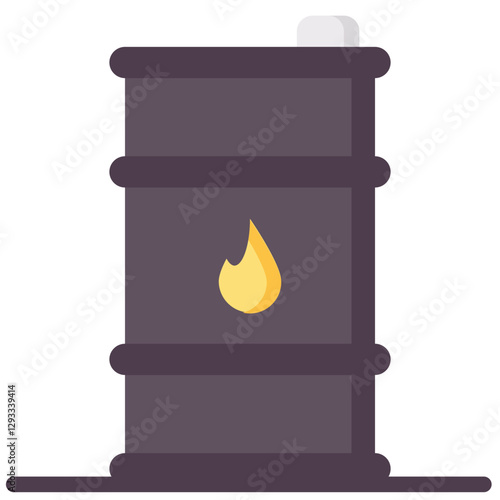 fuel tank vector flat icon