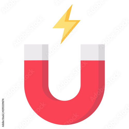 magnet vector flat icon