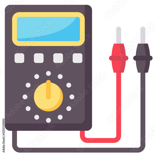 multimeter vector flat icon
