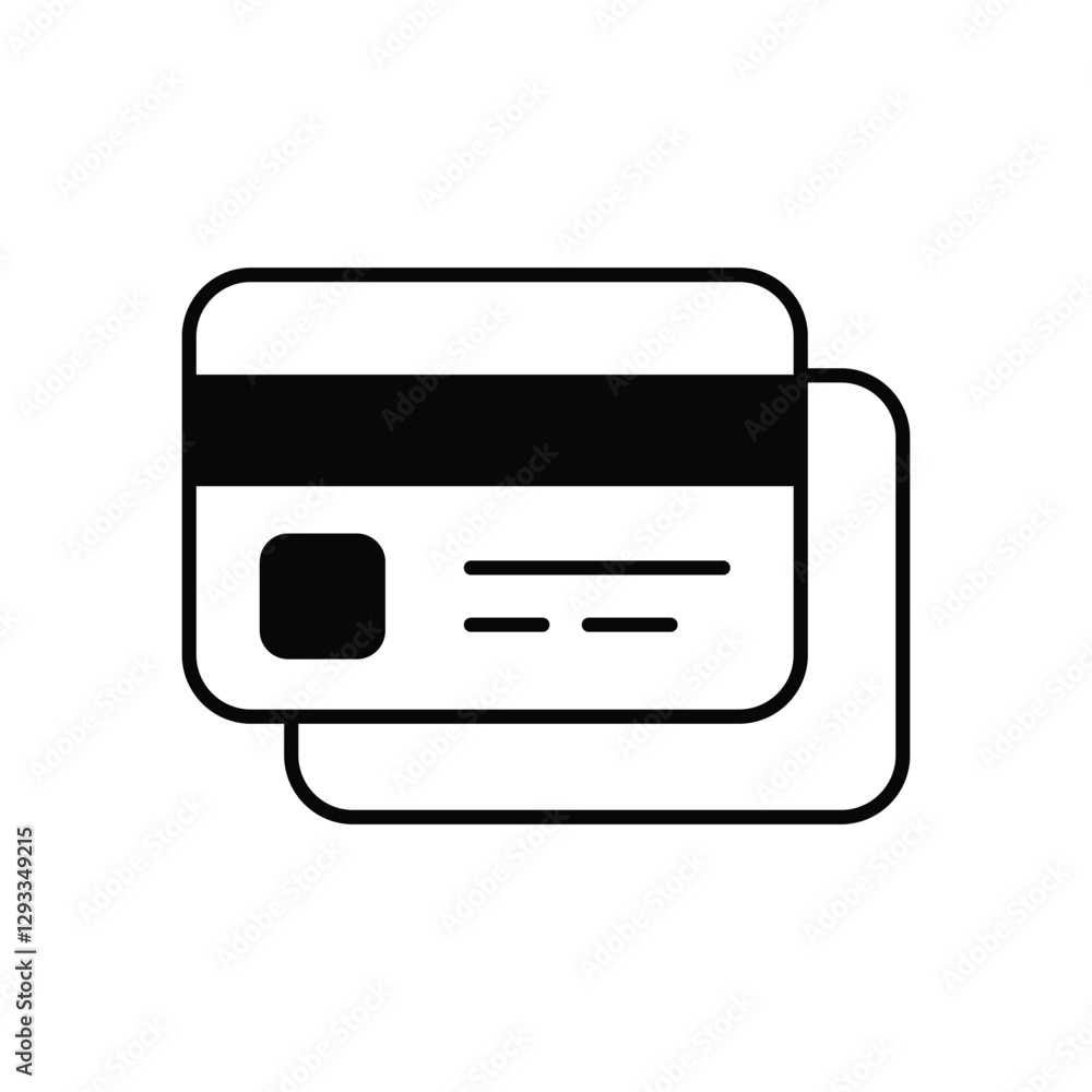 Credit card vector icon Credit card vector icon