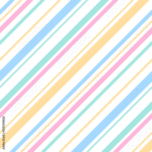 Seamless stripe pattern in pastel colors. Spring seamless backgrounds pastel color. Easter palette soft pastel candy colors. Vector Eps 10