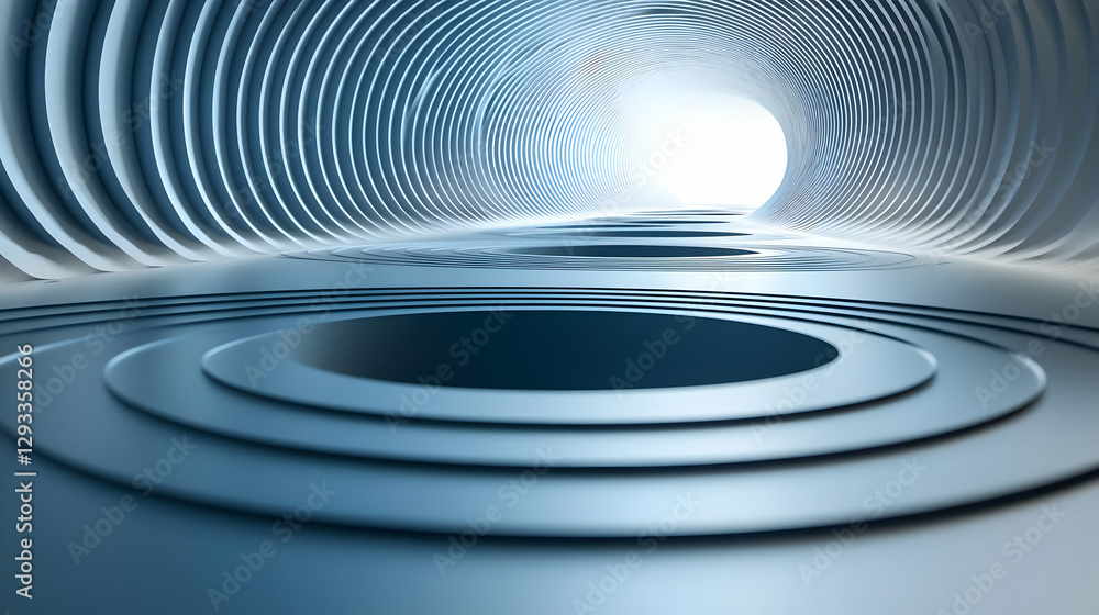 Abstract 3D Tunnel Background Illustration Abstract 3D Tunnel Background Illustration