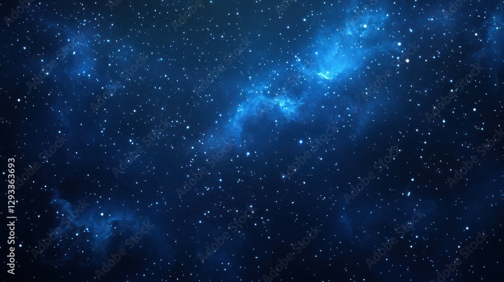 Naklejka premium Cosmic Nebula, Distant Stars, Galaxy Background, Space Exploration, Astronomy