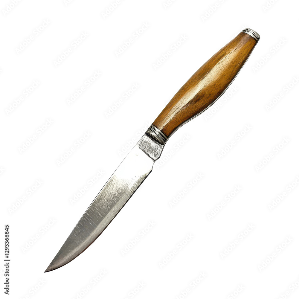 Handcrafted Wood-Handled Utility Knife Handcrafted Wood-Handled Utility Knife