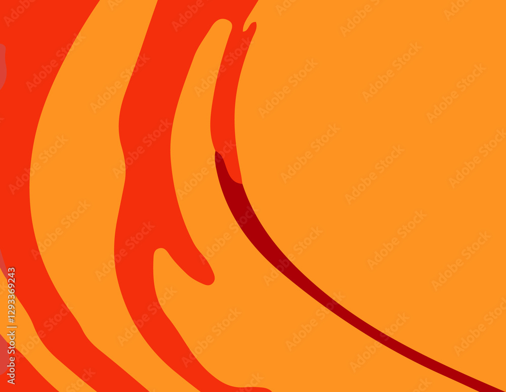 Fototapeta premium Fiery Fusion of Red and Orange Bold and Vibrant Abstract Background. A Radiant Blend of Warm Red and Orange Tones in a Dynamic Abstract Design. Shades of Red and Orange Creating a Abstract Artwork