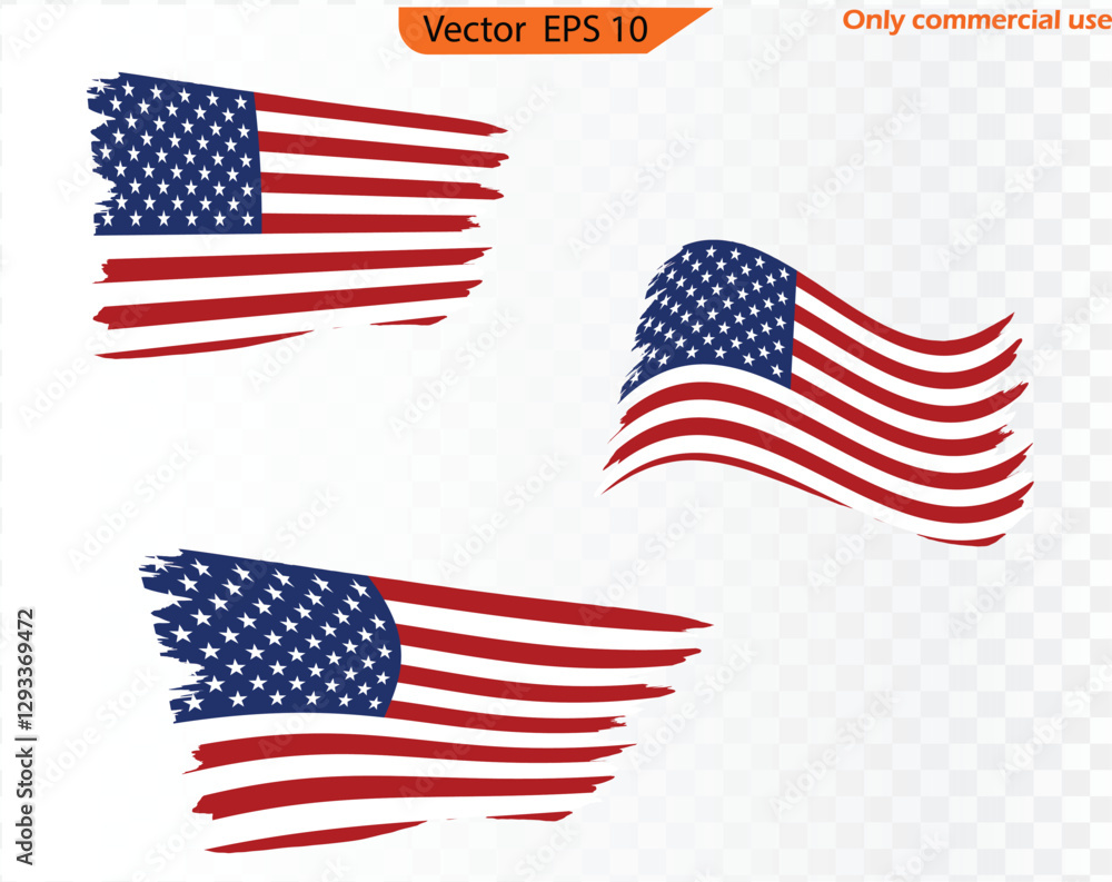 American flag vector. American flag vector illustration. EPS 10, patriot flag, military flag, American flag. American flag vector. American flag vector illustration. EPS 10, patriot flag, military flag, American flag.