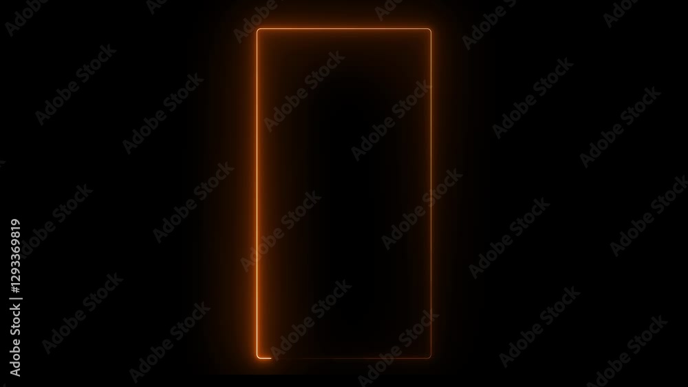 Video animation of glowing neon rectangles in red - abstract background - seamless loop - vertical video Video animation of glowing neon rectangles in red - abstract background - seamless loop - vertical video