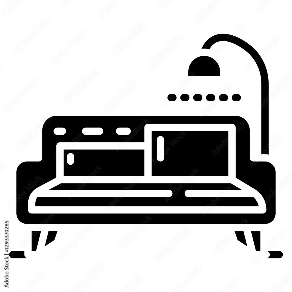 Daybed Vector Icon Daybed Vector Icon