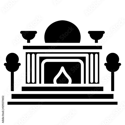 Mantel Vector Icon