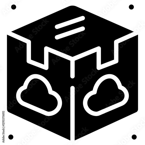 Storage Cube Vector Icon
