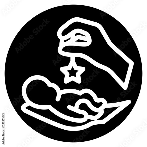 Baby Sitting Service Vector Icon