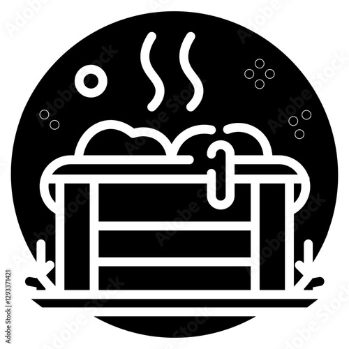 Hot Tub Vector Icon
