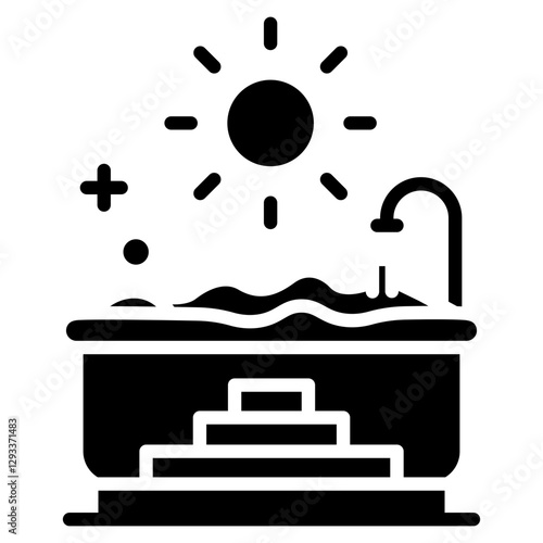 Jacuzzi Vector Icon