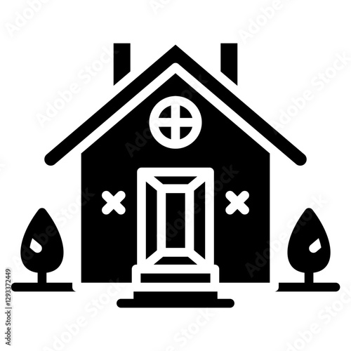 Open House Vector Icon