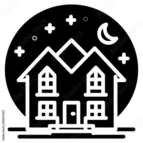 Residential Building Vector Icon