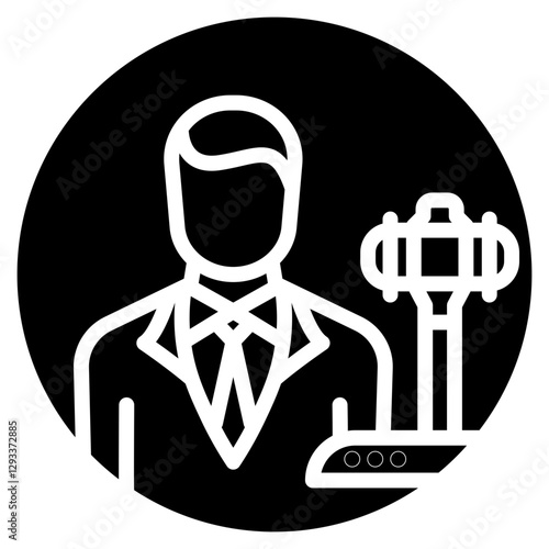 Defense Attorney Vector Icon